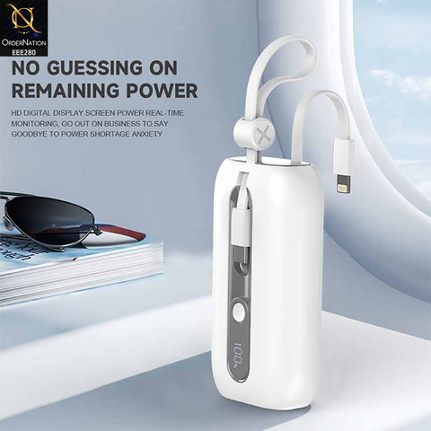LITO POWER BANK (22.5W) Super Fast Charging 10000mah Power Bank - White
