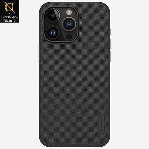 iPhone 15 Pro Max Cover - Premium Quality NILLKIN Super Frosted Scratch Resistant Shield Pro Case With Camera Bumper protection