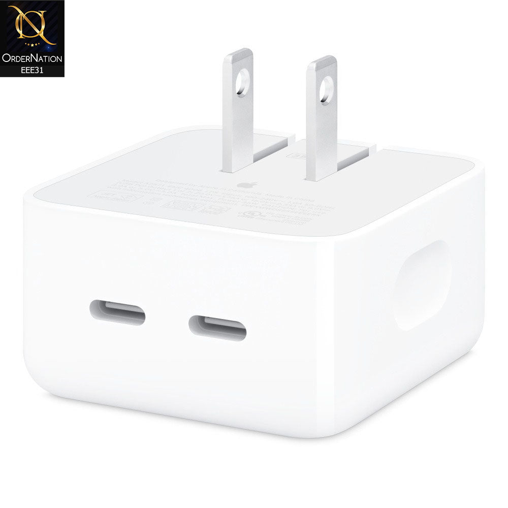 35W Dual USB-C Power Adapter A2244 - White