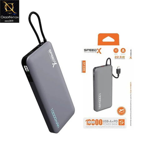 Speedx 22.5W 20000 mAh Fast Charging Power Bank SP-S285 - Black