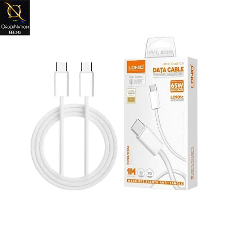 LDNIO LC901c 65W Type-c To Type-c 1meter Fast Charging Data Cable