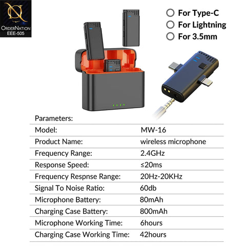 Jmary MW-16 2.4G Wireless Microphone