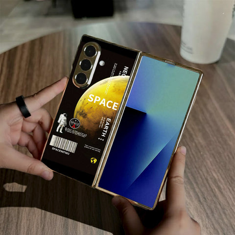 Samsung Galaxy Z Fold 7 - Limitless Series - HQ Premium Shine Durable Golden Electroplate Case