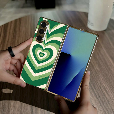 Samsung Galaxy Z Fold 7 - O'Nation Heartbeat Series - HQ Premium Shine Durable Golden Electroplate Case