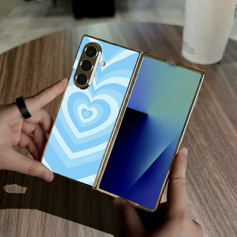 Samsung Galaxy Z Fold 7 - O'Nation Heartbeat Series - HQ Premium Shine Durable Golden Electroplate Case