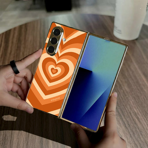 Samsung Galaxy Z Fold 7 - O'Nation Heartbeat Series - HQ Premium Shine Durable Golden Electroplate Case