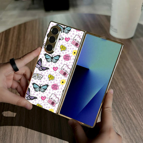 Samsung Galaxy Z Fold 7 - Vanilla Dream Series - HQ Premium Shine Durable Golden Electroplate Case