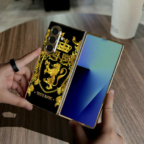 Samsung Galaxy Z Fold 7 - Gold Series - HQ Premium Shine Durable Golden Electroplate Case