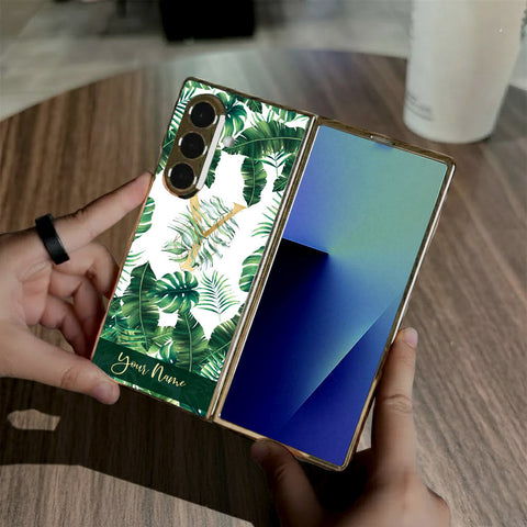 Samsung Galaxy Z Fold 7 - Personalized Alphabet Series - HQ Premium Shine Durable Golden Electroplate Case