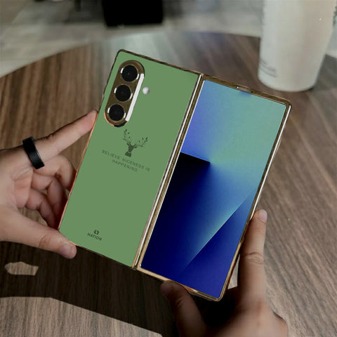 Samsung Galaxy Z Fold 7 - Nice Series - HQ Premium Shine Durable Golden Electroplate Case