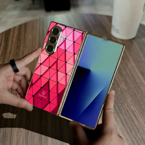 Samsung Galaxy Z Fold 7 - Onation Pyramid Series - HQ Premium Shine Durable Golden Electroplate Case