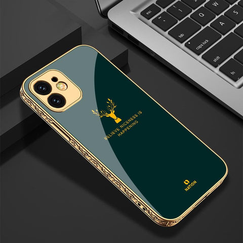 iPhone 11 Pro Cover - Nice Series - D12 - HQ Ultra Shine Premium Infinity Glass Soft Silicon Borders Case ( Fast Delivery )