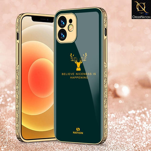 iPhone 11 Pro Cover - Nice Series - D12 - HQ Ultra Shine Premium Infinity Glass Soft Silicon Borders Case ( Fast Delivery )