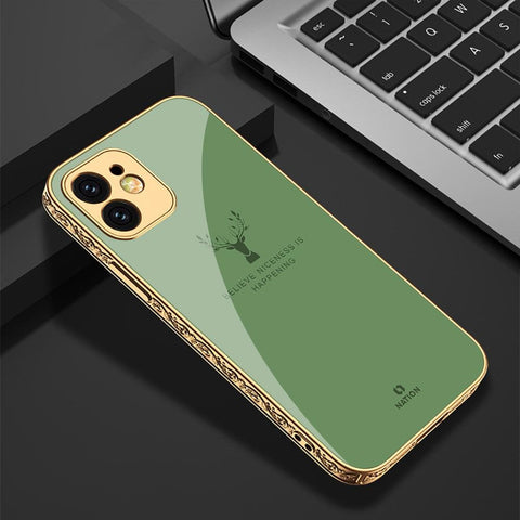 iPhone 11 Pro Cover - Nice Series - D12 - HQ Ultra Shine Premium Infinity Glass Soft Silicon Borders Case ( Fast Delivery )