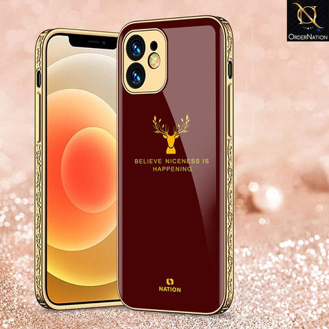 iPhone 11 Pro Cover - Nice Series - D20 - HQ Ultra Shine Premium Infinity Glass Soft Silicon Borders Case ( Fast Delivery )