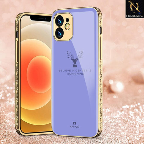 iPhone 11 Pro Cover - Nice Series - D12 - HQ Ultra Shine Premium Infinity Glass Soft Silicon Borders Case ( Fast Delivery )