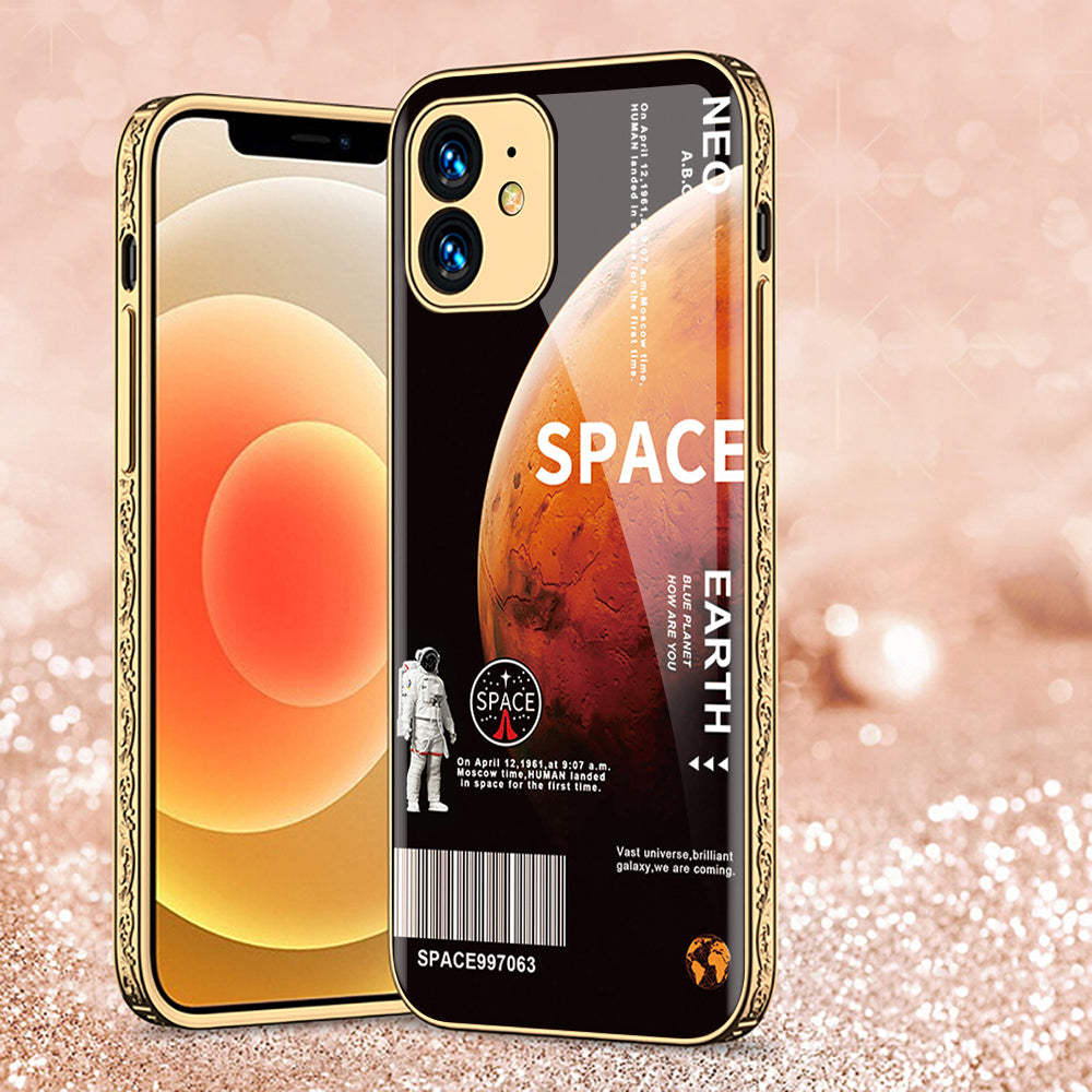 iPhone 12 Cover - Limitless Series - Premium Electroplated Shutterproof Case Soft Silicon Borders Case (Fast Delivery)(FS)
