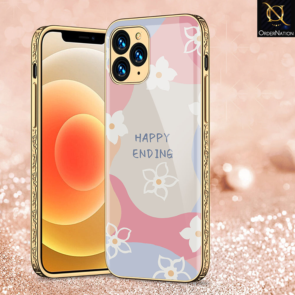 iPhone 13 Pro Cover - Happy Series - Premium Electroplated Shutterproof Case Soft Silicon Borders Case