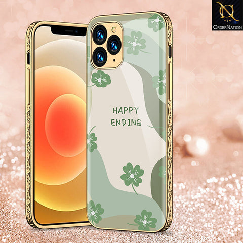 iPhone 13 Pro Max Cover - Happy Series - Premium Electroplated Shutterproof Case Soft Silicon Borders Case