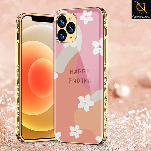 iPhone 13 Pro Max Cover - Happy Series - Premium Electroplated Shutterproof Case Soft Silicon Borders Case