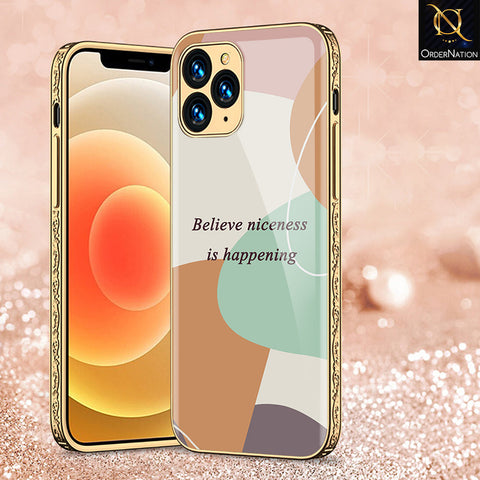 iPhone 13 Pro Cover - Happy Series - Premium Electroplated Shutterproof Case Soft Silicon Borders Case