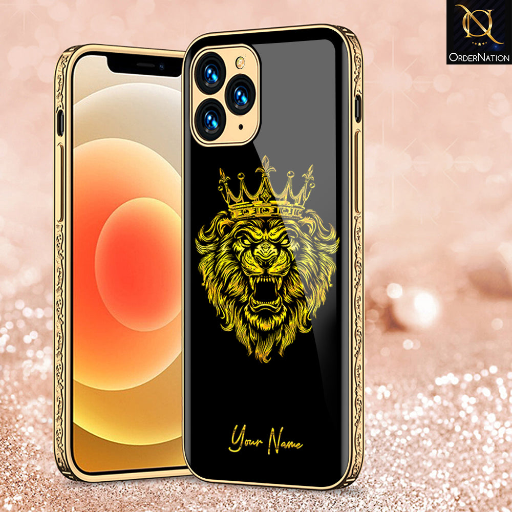 iPhone 11 Pro Max Cover Gold Series Premium Electroplated