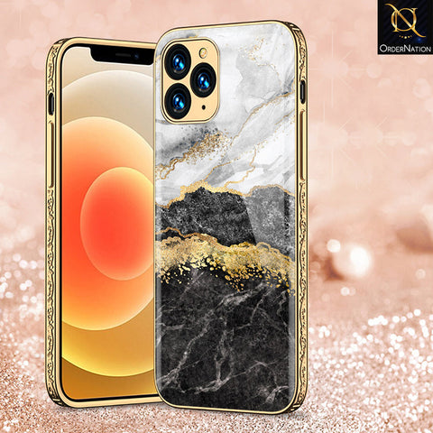 iPhone 13 Pro Max Cover - Colorful Marble Series - Premium Electroplated Shutterproof Case Soft Silicon Borders Case