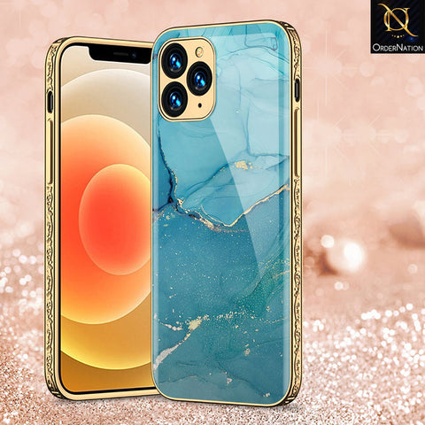 iPhone 13 Pro Max Cover - Mystic Marble Series - Premium Electroplated Shutterproof Case Soft Silicon Borders Case