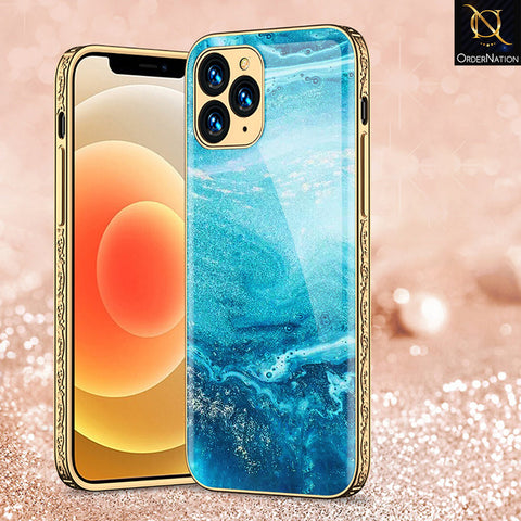 iPhone 13 Pro Max Cover - Mystic Marble Series - Premium Electroplated Shutterproof Case Soft Silicon Borders Case