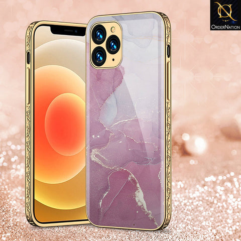 iPhone 13 Pro Max Cover - Mystic Marble Series - Premium Electroplated Shutterproof Case Soft Silicon Borders Case