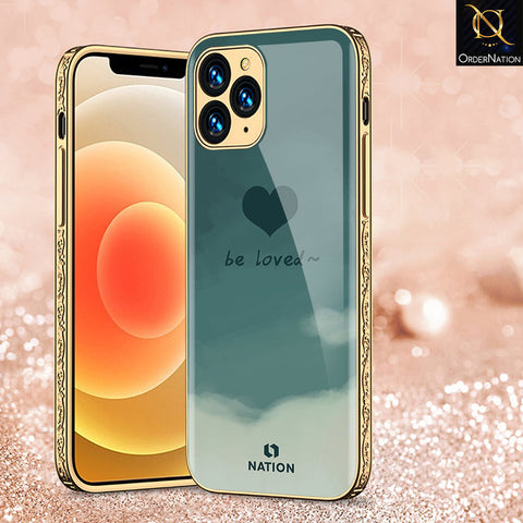 iPhone 13 Pro Max Cover - Onation Heart Series - Premium Electroplated Shutterproof Case Soft Silicon Borders Case