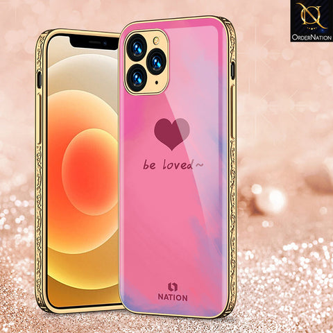 iPhone 13 Pro Max Cover - Onation Heart Series - Premium Electroplated Shutterproof Case Soft Silicon Borders Case