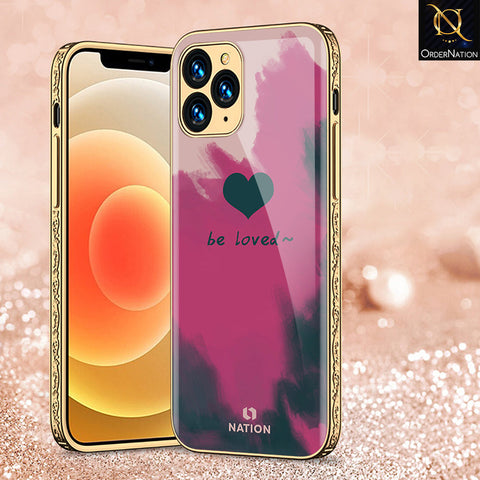iPhone 13 Pro Cover - Onation Heart Series - Premium Electroplated Shutterproof Case Soft Silicon Borders Case