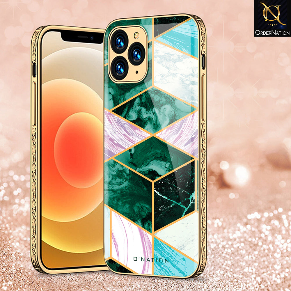 iPhone 13 Pro Cover - O'Nation Shades of Marble Series - Premium Electroplated Shutterproof Case Soft Silicon Borders Case