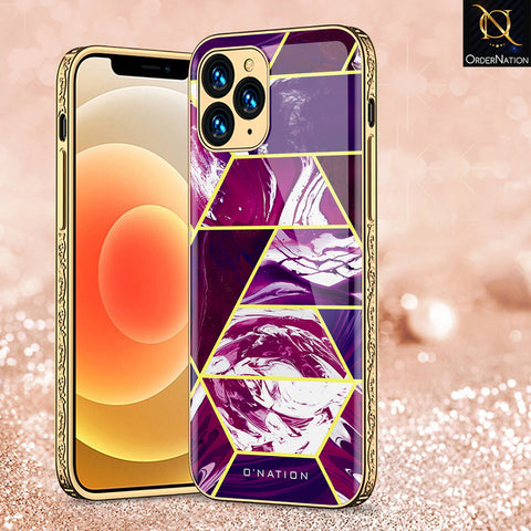iPhone 13 Pro Cover - O'Nation Shades of Marble Series - Premium Electroplated Shutterproof Case Soft Silicon Borders Case