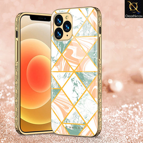iPhone 13 Pro Cover - O'Nation Shades of Marble Series - Premium Electroplated Shutterproof Case Soft Silicon Borders Case