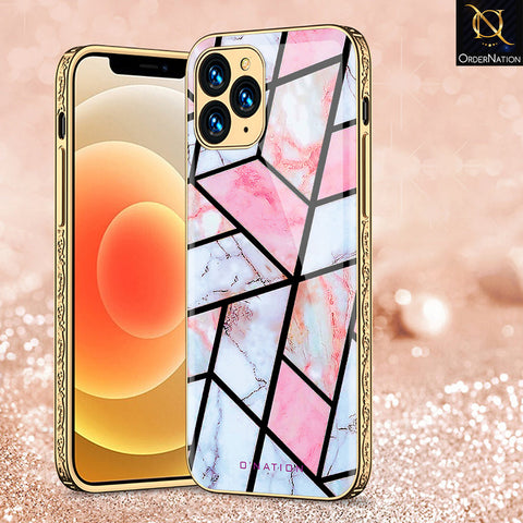 iPhone 13 Pro Cover - O'Nation Shades of Marble Series - Premium Electroplated Shutterproof Case Soft Silicon Borders Case
