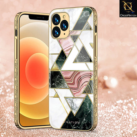 iPhone 13 Pro Cover - O'Nation Shades of Marble Series - Premium Electroplated Shutterproof Case Soft Silicon Borders Case