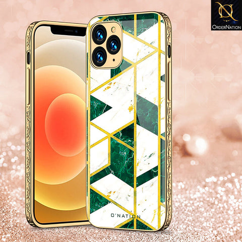 iPhone 13 Pro Cover - O'Nation Shades of Marble Series - Premium Electroplated Shutterproof Case Soft Silicon Borders Case