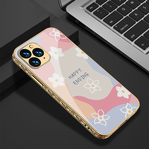 iPhone 13 Pro Cover - Happy Series - Premium Electroplated Shutterproof Case Soft Silicon Borders Case