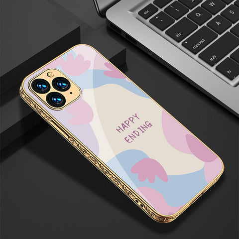 iPhone 13 Pro Cover - Happy Series - Premium Electroplated Shutterproof Case Soft Silicon Borders Case