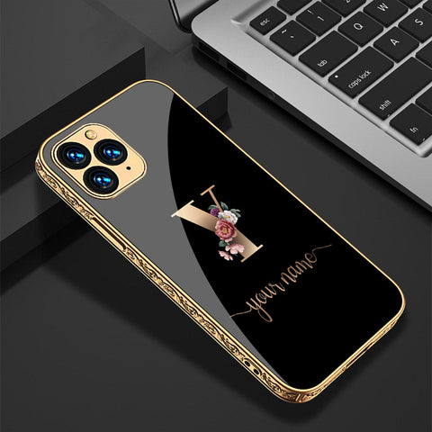 iPhone 13 Pro Max Cover - Personalized Alphabet Series - Premium Electroplated Shutterproof Case Soft Silicon Borders Case