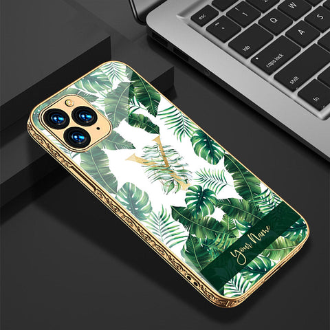 iPhone 13 Pro Max Cover - Personalized Alphabet Series - Premium Electroplated Shutterproof Case Soft Silicon Borders Case
