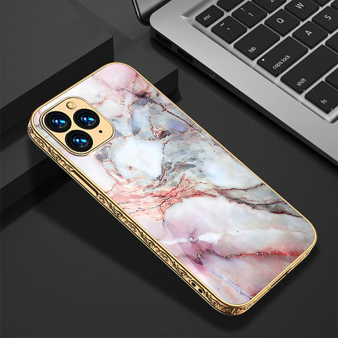 iPhone 13 Pro Cover - Colorful Marble Series - Premium Electroplated Shutterproof Case Soft Silicon Borders Case