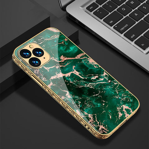 iPhone 13 Pro Cover - Colorful Marble Series - Premium Electroplated Shutterproof Case Soft Silicon Borders Case