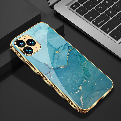 iPhone 13 Pro Max Cover - Mystic Marble Series - Premium Electroplated Shutterproof Case Soft Silicon Borders Case