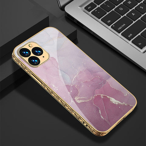 iPhone 13 Pro Max Cover - Mystic Marble Series - Premium Electroplated Shutterproof Case Soft Silicon Borders Case