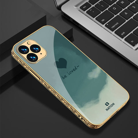 iPhone 13 Pro Cover - Onation Heart Series - Premium Electroplated Shutterproof Case Soft Silicon Borders Case