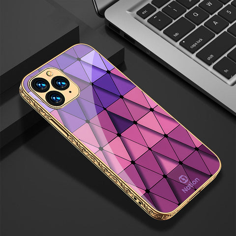 Pyramid Iphone Case iPhone 11 Pro Max Cover - Onation Pyramid Series - Premium Electroplat ...