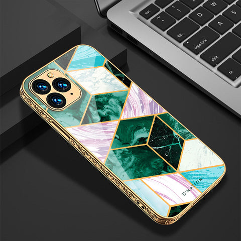 iPhone 13 Pro Cover - O'Nation Shades of Marble Series - Premium Electroplated Shutterproof Case Soft Silicon Borders Case